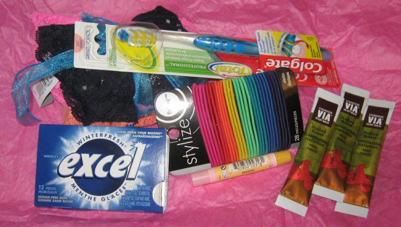 A care package sent for a youth from a supporter