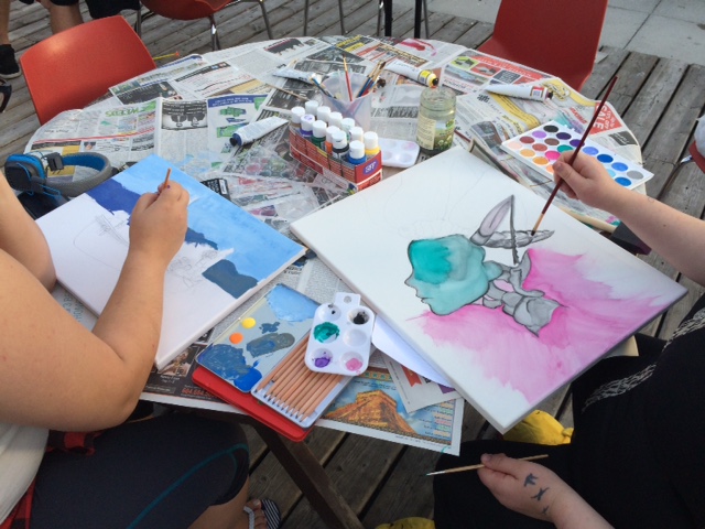 Youth led art night