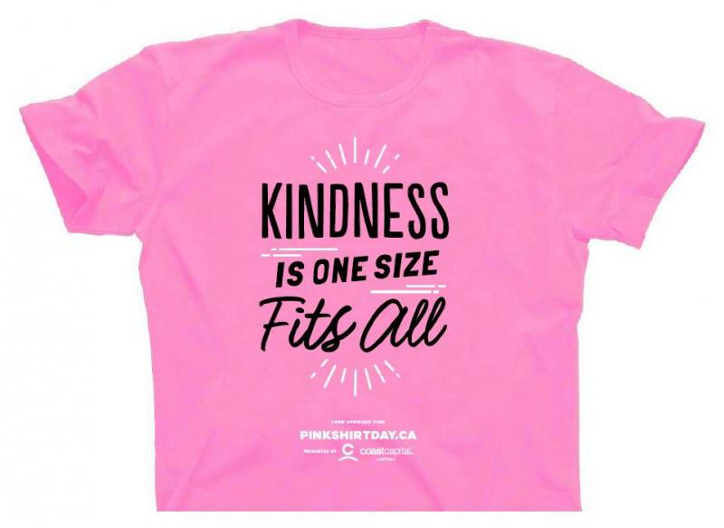 Pink Shirt Day - Kindness is one size fits all!