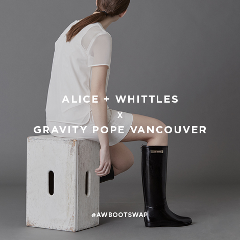 Alice + Whittles x Gravity Pope Vancouver  #AWBootSwap