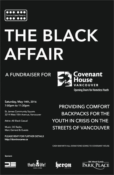 The Black Affair a fundraiser for Covenant House
